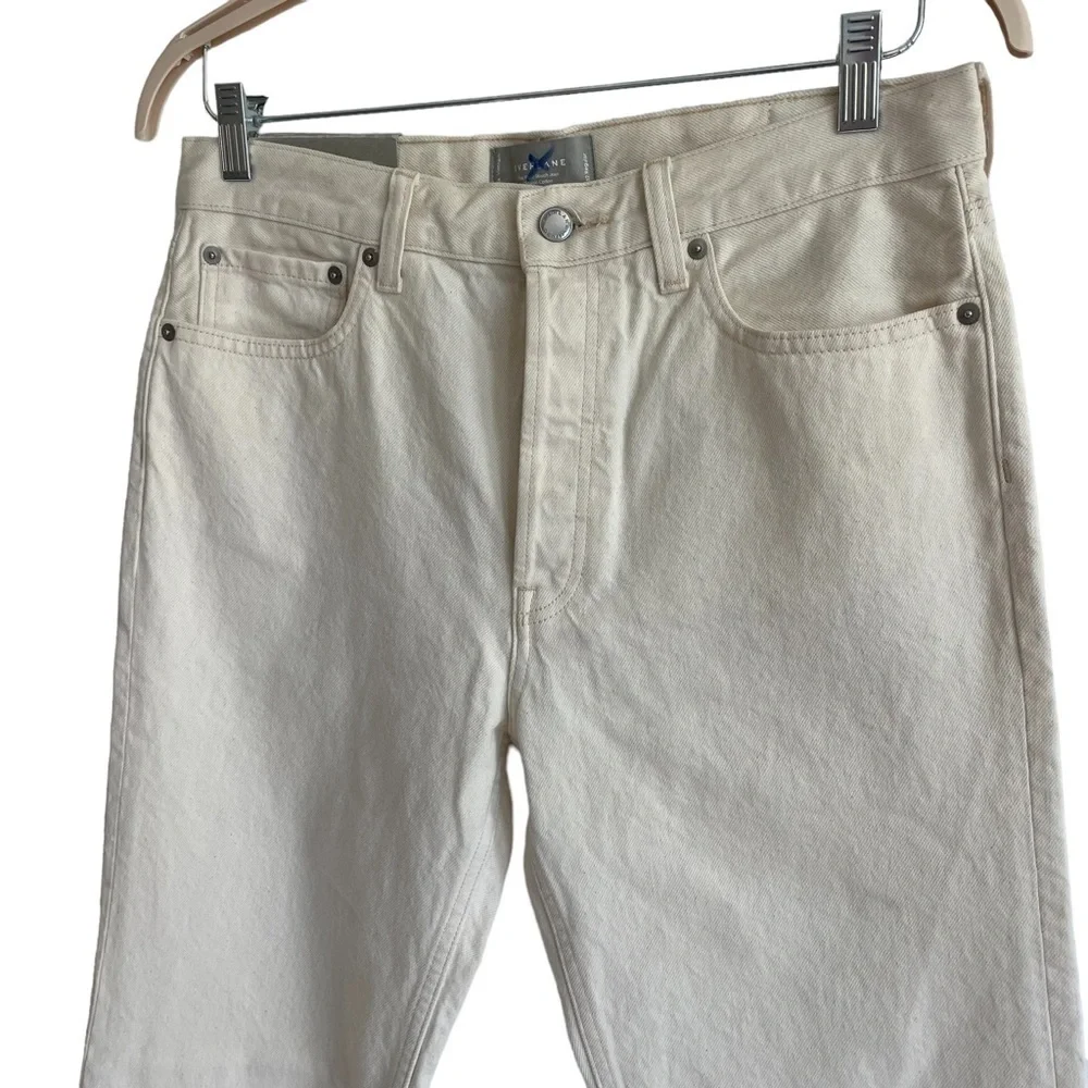 Everlane The Rigid Slouch Jean, Ecru, Size 32